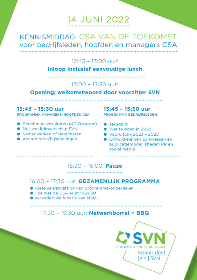 SVN Kennismiddag - programmafolder