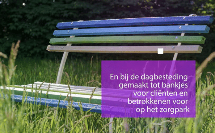 CZ Zorgprijs - foto bankje van gerecycled plastic