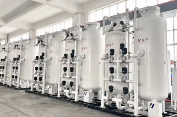 Chinese apparatuur voor opwekking van medische gassen.