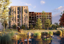 Impressie van de nieuwbouw van Zorgspectrums oonzorgcentrum Nijemonde in Nieuwegein | Beeld: gemeente Nieuwegein